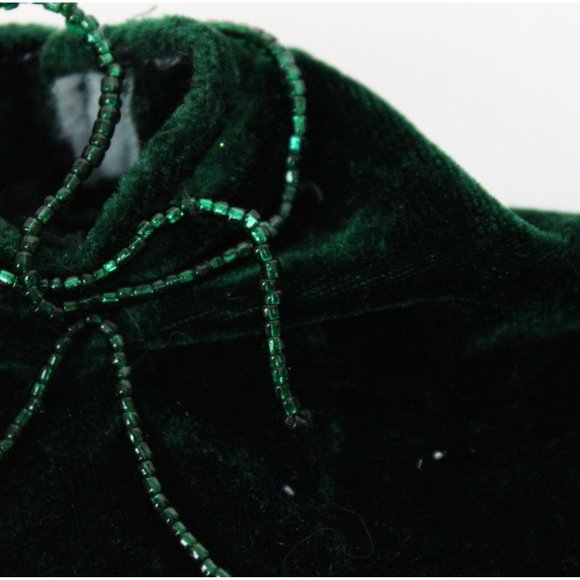 2004 Holiday Barbie Special Edition Doll Replacement Green Velvet Dress Coat Top - Picture 7 of 8